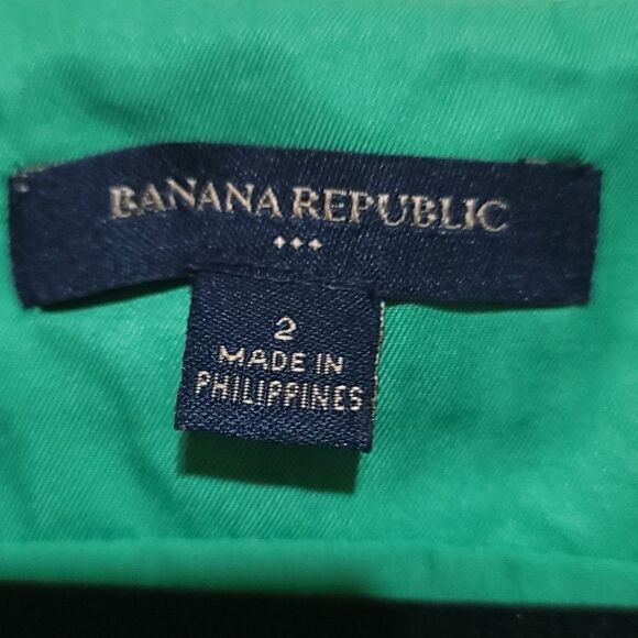 Banana Republic Green Sleeveless Dress Sz 2 - Picture 4 of 9